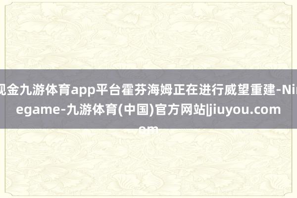 现金九游体育app平台霍芬海姆正在进行威望重建-Ninegame-九游体育(中国)官方网站|jiuyou.com