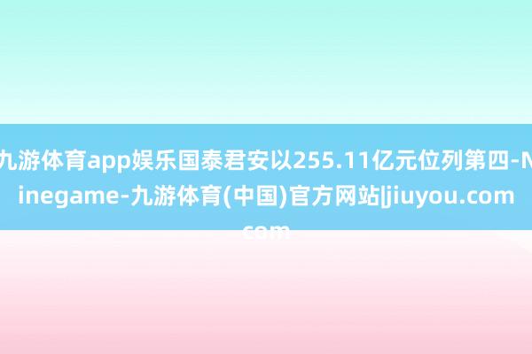 九游体育app娱乐国泰君安以255.11亿元位列第四-Ninegame-九游体育(中国)官方网站|jiuyou.com