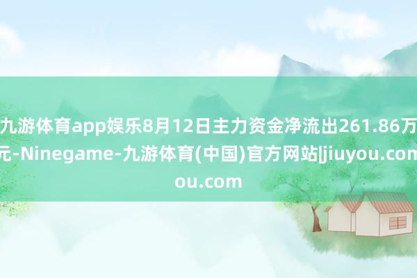 九游体育app娱乐8月12日主力资金净流出261.86万元-Ninegame-九游体育(中国)官方网站|jiuyou.com