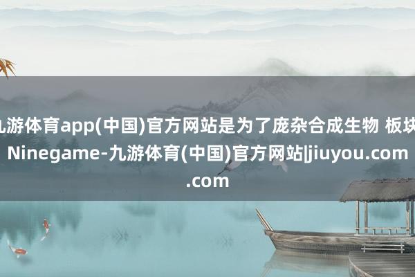 九游体育app(中国)官方网站是为了庞杂合成生物 板块-Ninegame-九游体育(中国)官方网站|jiuyou.com