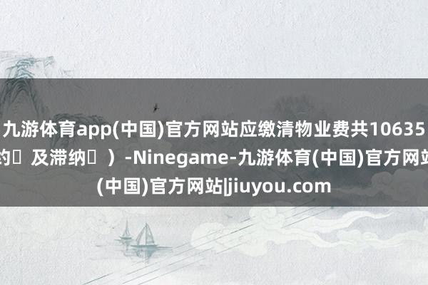 九游体育app(中国)官方网站应缴清物业费共10635元（未包含负约⾦及滞纳⾦）-Ninegame-九游体育(中国)官方网站|jiuyou.com