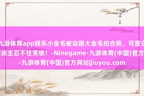 九游体育app娱乐小金毛被动跟大金毛拍合照，可是它这个方式，却让东谈主忍不住笑喷！-Ninegame-九游体育(中国)官方网站|jiuyou.com