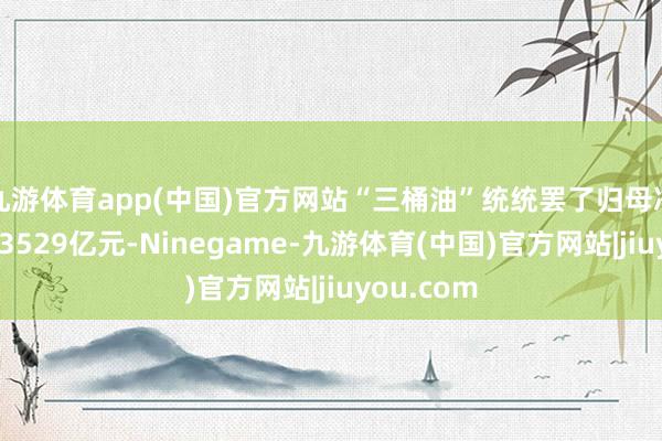 九游体育app(中国)官方网站“三桶油”统统罢了归母净利润超越3529亿元-Ninegame-九游体育(中国)官方网站|jiuyou.com